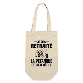 Retraité et bouliste Cadeau - Sac à bouteille - nature - Devant