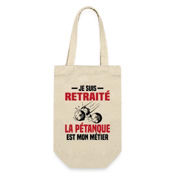 Retraité et bouliste Cadeau - Sac à bouteille - nature - Devant