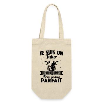 Je suis un futur Tonton Motard Humour Tonton - Sac à bouteille - nature - Devant