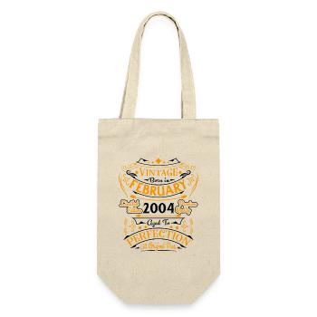 Vintage Nées En Février 2004 Cadeau D'anniversaire - Sac à bouteille - nature - Devant