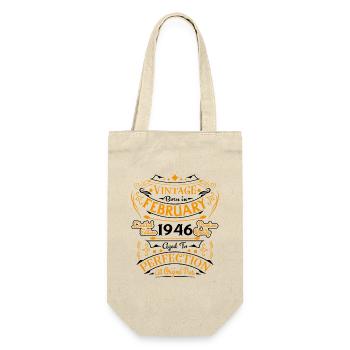 Vintage Nées En Février 1946 Cadeau D'anniversaire - Sac à bouteille - nature - Devant