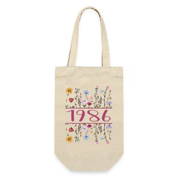 1986 Legendary Since 1986 Birthday 1986 Women - Gift Bag for Bottles - nature - Front