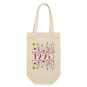 1990 Legendary Since 1990 Birthday 1990 Women - Gift Bag for Bottles - nature - Front