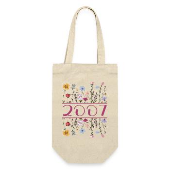 2007 Legendär Seit 2007 Geburtstag 2007 Frauen - Geschenkbeutel für Flaschen - Natur - Vorne