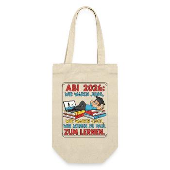 ABI 2026 : Trop paresseux pour étudier - Sac à bouteille - nature - Devant
