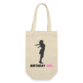 Birthday girl - Gift Bag for Bottles - nature - Front