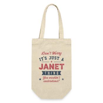 C’est un truc de Janet - Sac à bouteille - nature - Devant