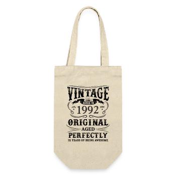Vintage Made In 1992 32 ans d’être génial - Sac à bouteille - nature - Devant