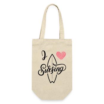 J’adore surfer - Sac à bouteille - nature - Devant