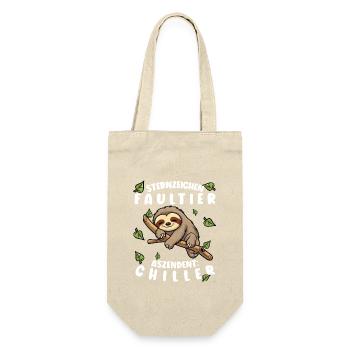 Faultier Lustiger Spruch: Sternzeichen Faultier - Geschenkbeutel für Flaschen - Natur - Vorne