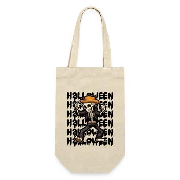 Halloween Design gruselig für die nächste Party - Geschenkbeutel für Flaschen - Natur - Vorne