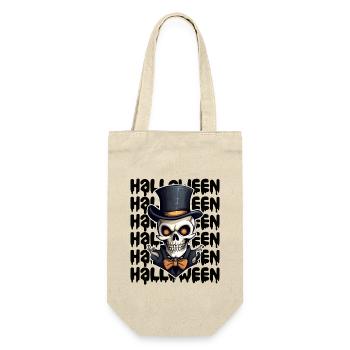 Halloween Design gruselig für die nächste Party - Geschenkbeutel für Flaschen - Natur - Vorne