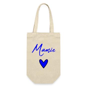 OMA. MUTTERTAG. ALLES GUTE ZUM GEBURTSTAG OMA. ICH LIEBE DICH - Geschenkbeutel für Flaschen - Natur - Vorne