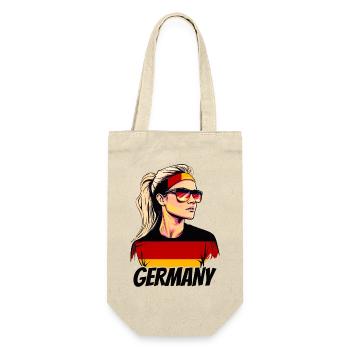 Allemagne drapeau drapeau femme lunettes de soleil fan - Sac à bouteille - nature - Devant
