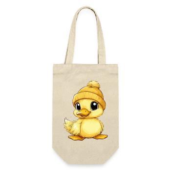 canard mignon mignon bébé enfants animal caneton dessin animé - Sac à bouteille - nature - Devant