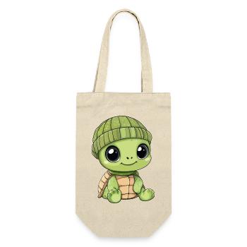tortue mignon mignon bébé enfants animal dessin animé - Sac à bouteille - nature - Devant