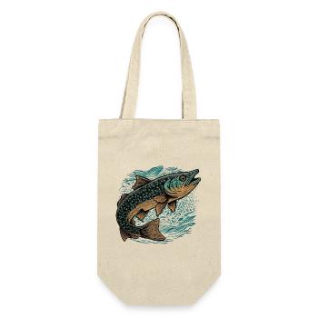 Fish Artwork - Gift Bag for Bottles - nature - Front