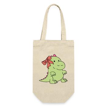 un petit dinosaure à Noël - Sac à bouteille - nature - Devant