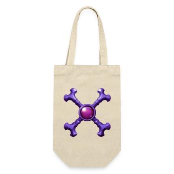 Skeleton Cross Dark Age - Gift Bag for Bottles - nature - Front