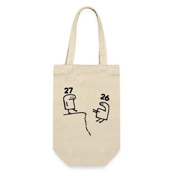 27 Years Old - 27th Birthday Fun 27 Year Old Gift - Gift Bag for Bottles - nature - Front