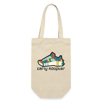 Shoe 2 - Geschenkbeutel für Flaschen - Natur - Vorne