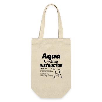 Aqua Cycling Swimming Pool Fitness Training Coach - Gift Bag for Bottles - nature - Front