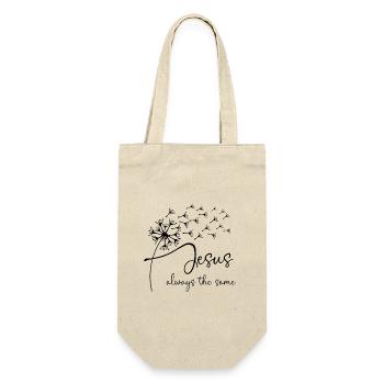Jesus, always the same has a chic dandelion graphi - Gift Bag for Bottles - nature - Front