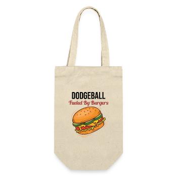 Dodgeball Player Coach Team Sports Burger Funny - Gift Bag for Bottles - nature - Front