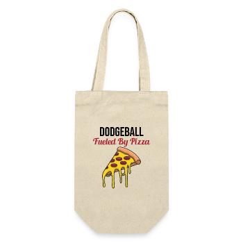 Dodgeball Player Coach Team Sports Pizza Funny - Gift Bag for Bottles - nature - Front