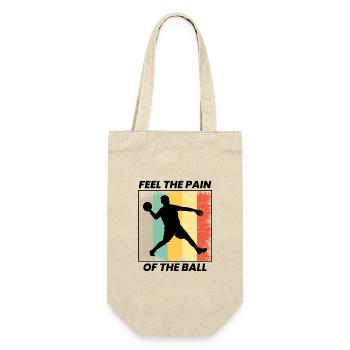 Dodgeball Player Coach Team Sports Funny - Gift Bag for Bottles - nature - Front