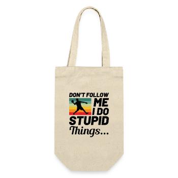 Dodgeball Player Coach Team Sports Funny - Gift Bag for Bottles - nature - Front