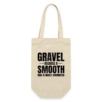 Urkomisches Gravel-Fahren: Offroad-Fahrrad - Geschenkbeutel für Flaschen - Natur - Vorne