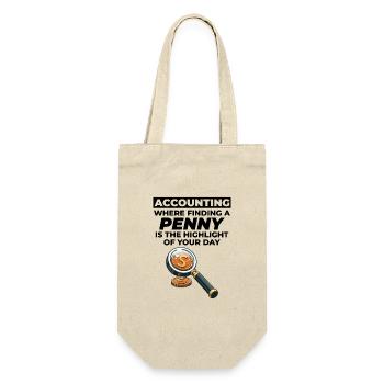 Accountant Accounting Bookkeeping Finance Funny - Gift Bag for Bottles - nature - Front