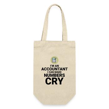 Accountant Accounting Bookkeeping Finance Funny - Gift Bag for Bottles - nature - Front