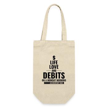 Number Cruncher Dad: Hilarious Accountant Father - Gift Bag for Bottles - nature - Front