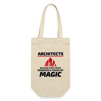 🏰 Architects: Magie in jeden Raum! ✨ - Geschenkbeutel für Flaschen - Natur - Vorne