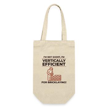 Bricklayer Bricklaying Vertical Efficiency Job - Gift Bag for Bottles - nature - Front