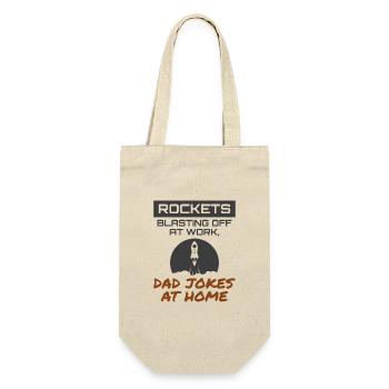 Aerospace Engineer Dad Jokes Rocket Scientist - Gift Bag for Bottles - nature - Front