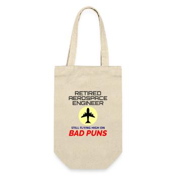 Retired Aerospace Engineer Flight Mechanics Plane - Gift Bag for Bottles - nature - Front