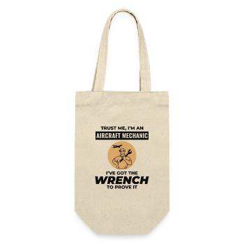 Aircraft Mechanic Aviation Maintenance Technician - Gift Bag for Bottles - nature - Front