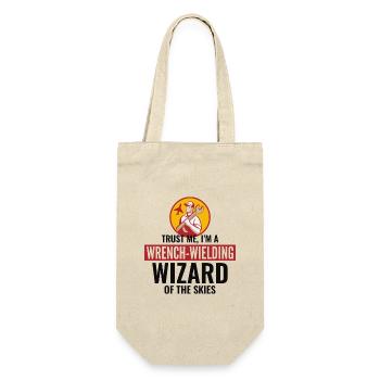 Aircraft Mechanic Aviation Maintenance Technician - Gift Bag for Bottles - nature - Front