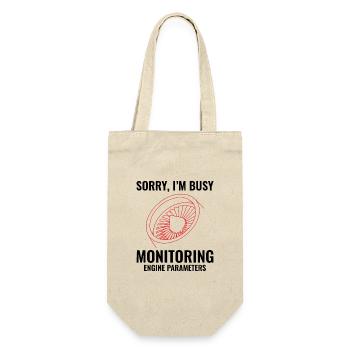 Jet Engine Aircraft Mechanic Aviation Technician - Gift Bag for Bottles - nature - Front