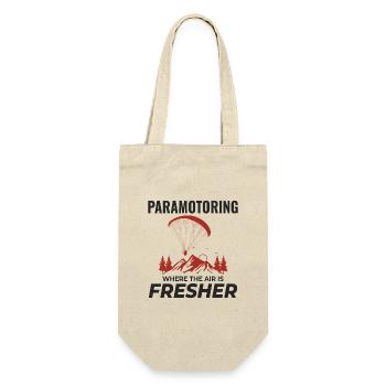 Paramotor Pilot Paramotoring Powered Paraglider - Gift Bag for Bottles - nature - Front