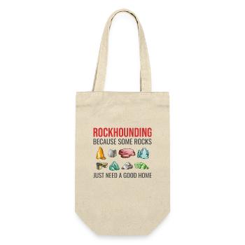 Rock Hound Sammeln Sammler Geologie Geologe - Geschenkbeutel für Flaschen - Natur - Vorne
