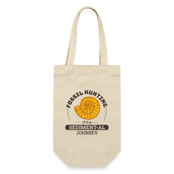 Fossil Hunting Paleontology Collector Prehistoric - Gift Bag for Bottles - nature - Front