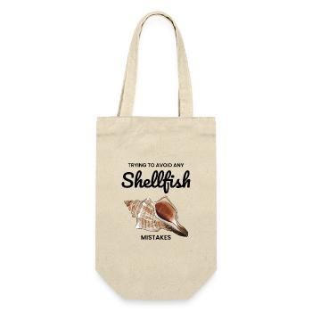 Muschel Muschel Sammler Beachcomber Muschel - Geschenkbeutel für Flaschen - Natur - Vorne