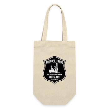 Forklift Operator Heavy Equipment Driver Funny - Gift Bag for Bottles - nature - Front