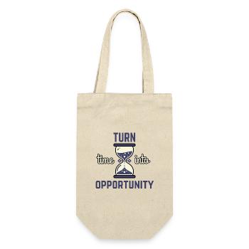 Turn time into opportunity - Gift Bag for Bottles - nature - Front