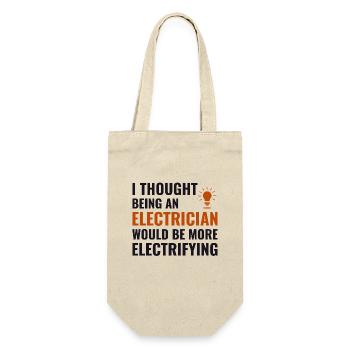 Electrician Humor Electrical Technician Engineer - Gift Bag for Bottles - nature - Front