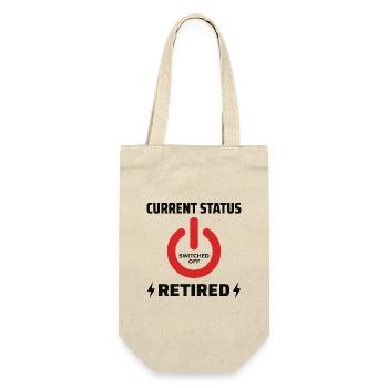 Retired Electrician: Current Status Proud - Gift Bag for Bottles - nature - Front